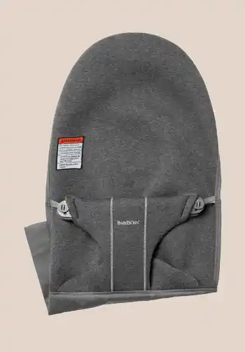  Extra fabric seat for BabyBjorn Bouncer in Charcoal Gray 3D Jersey, soft and cozy material.