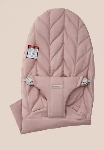 Extra fabric seat for BabyBjorn Bouncer in Dusty Pink, woven Petal Quilt design, stylish and comfortable.