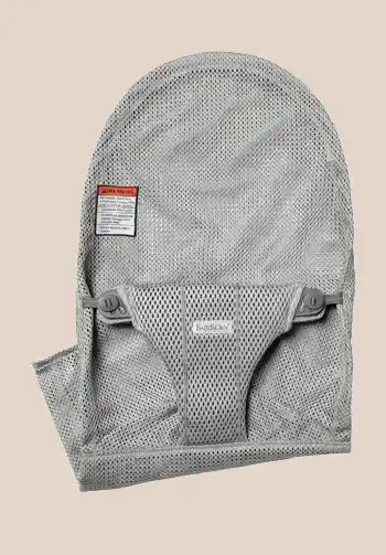 Extra fabric seat for BabyBjorn Bouncer in Gray Mesh, breathable and quick-drying material.