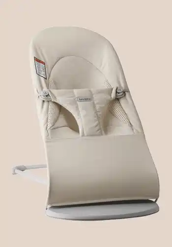 BabyBjorn Bouncer Balance Soft in light beige color with sleek design