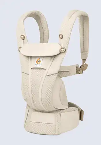 Sleek Ergobaby Omni Breeze Baby Carrier in Natural Beige Color with advanced ergonomic features.