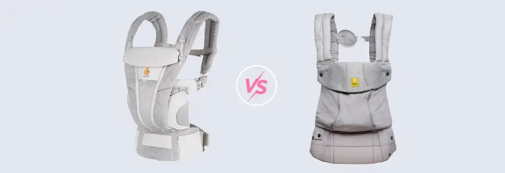 Comparison between Ergobaby Omni Breeze and Líllébaby Complete All Seasons baby carriers.