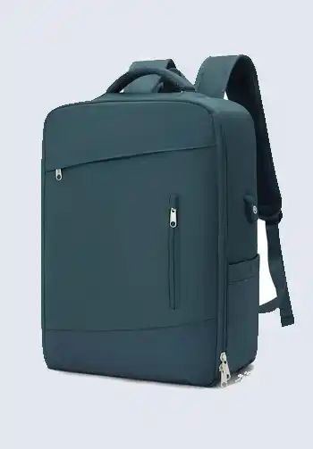 A travel backpack that meets Frontier and Spirit Airlines' personal item requirements, perfect for fitting all your packing list items.