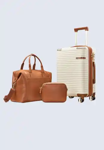 A lightweight carry-on suitcase designed to fit airline size requirements, perfect for carrying all your packing list essentials.