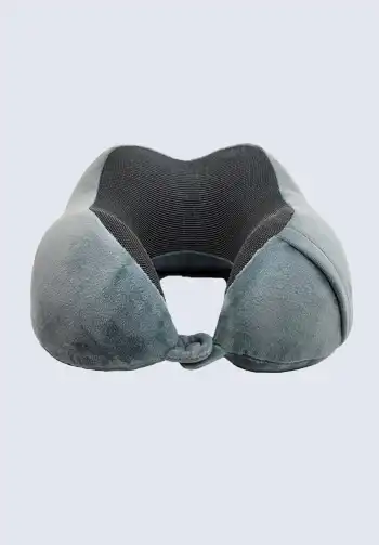 A soft travel neck pillow designed to enhance in-flight comfort, providing support for your neck and head while traveling.