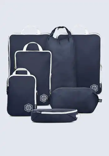 Lightweight packing cubes, ideal for efficient packing, helping you save space and stay organized in your suitcase or carry-on.

