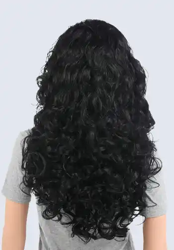 A realistic Maui wig suitable for both adults and kids, featuring thick, curly hair to enhance a Maui Halloween costume.