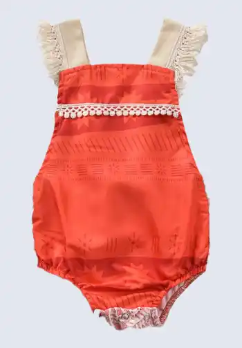 A cute Moana one-piece Halloween costume for infants, perfect for the youngest fans.