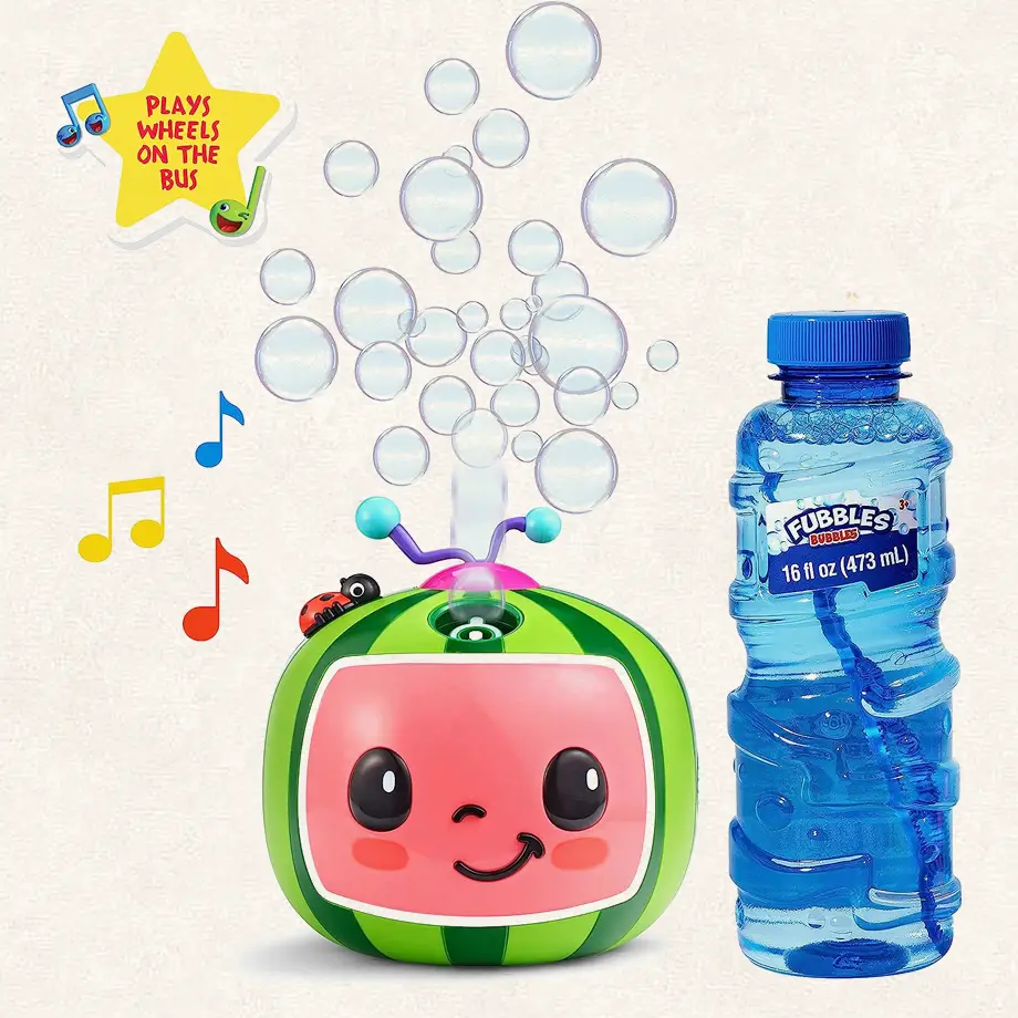 Watermelon-themed bubble machine, perfect for Potty Training Rewards Ideas.