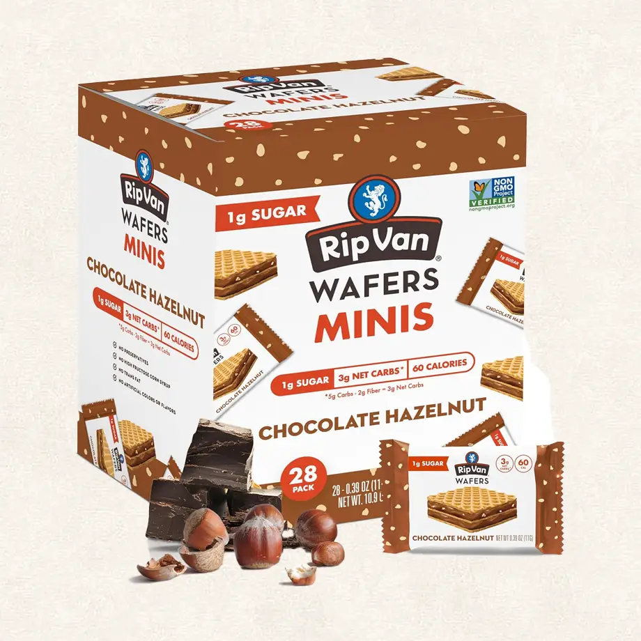 Rip Van Wafers Minis in chocolate hazelnut, a tasty treat for Potty Training Rewards Ideas.