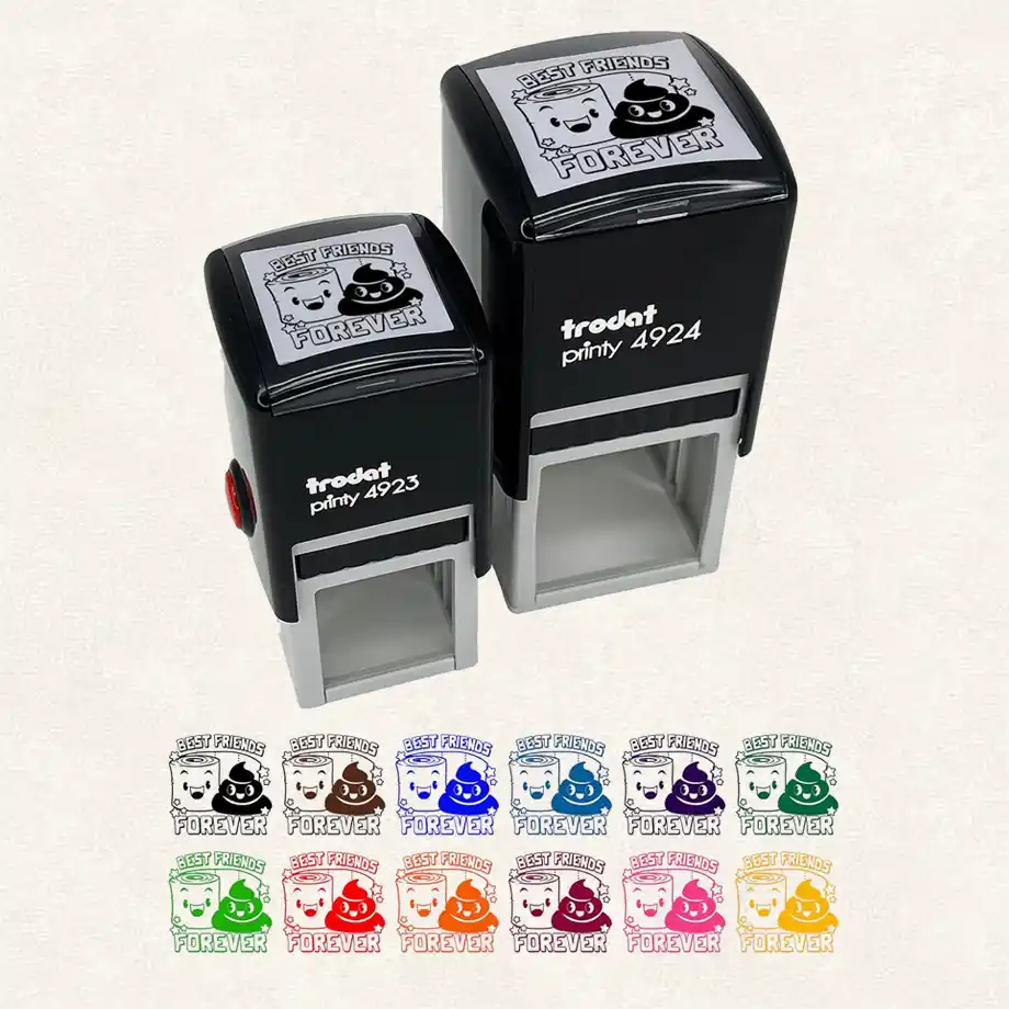 Potty training stamp set in various colors, perfect for Potty Training Rewards Ideas.