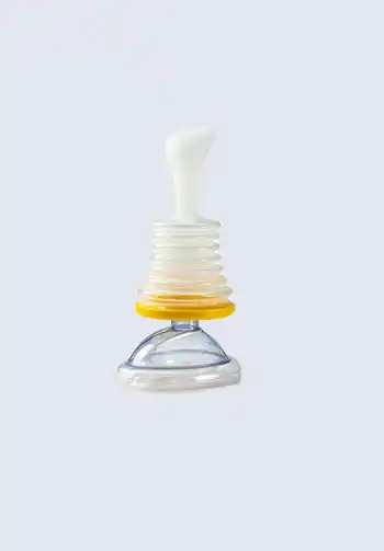 A nasal aspirator, essential for clearing your baby's nasal passages and ensuring comfortable breathing, a must-have for your diaper bag.