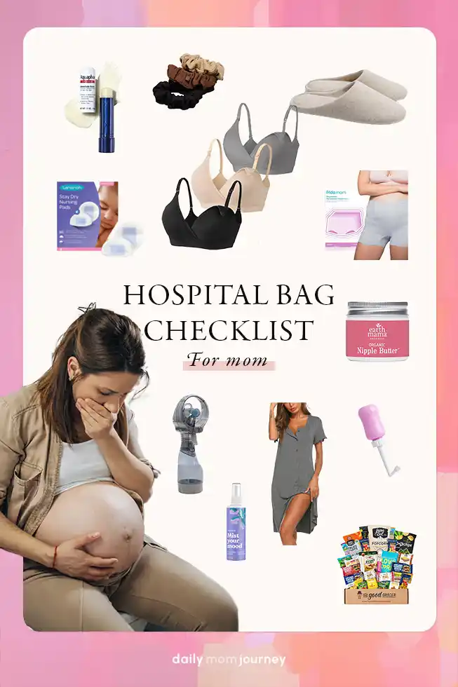 Get prepared for your hospital stay with this essential hospital bag checklist for moms. Ensure you have all the must-have items for a smooth and comfortable experience. #HospitalBagChecklist #ExpectingMoms #LaborPreparation