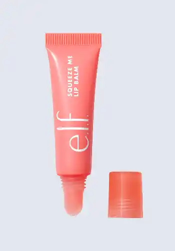 A tube of E.L.F. Squeeze Me lip balm, perfect for keeping lips moisturized during labor, a crucial addition to a hospital bag for labor.