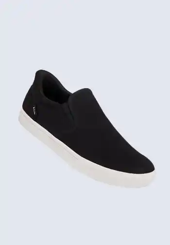 These black slip-on sneakers are perfect for soccer moms who prioritize both style and comfort. The canvas material provides durability, while the slip-on design ensures ease of use. Pair them with any sporty chic outfit for a practical and stylish soccer mom wear.