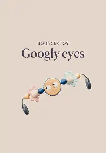 BabyBjorn Googly Eyes Toy Bar, a favorite among parents for its engaging design and fun googly eyes.