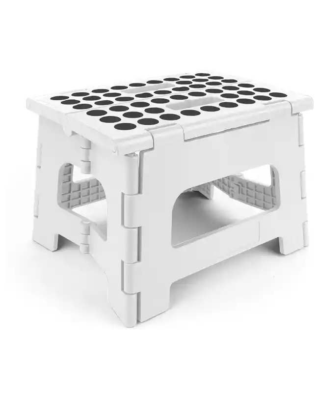 Step Stool, an essential c-section recovery product for avoiding strain when reaching overhead.