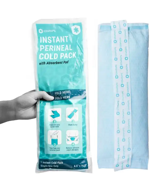 ICEWRAPS Instant Postpartum Pads, a key c-section recovery product for reducing swelling and discomfort.