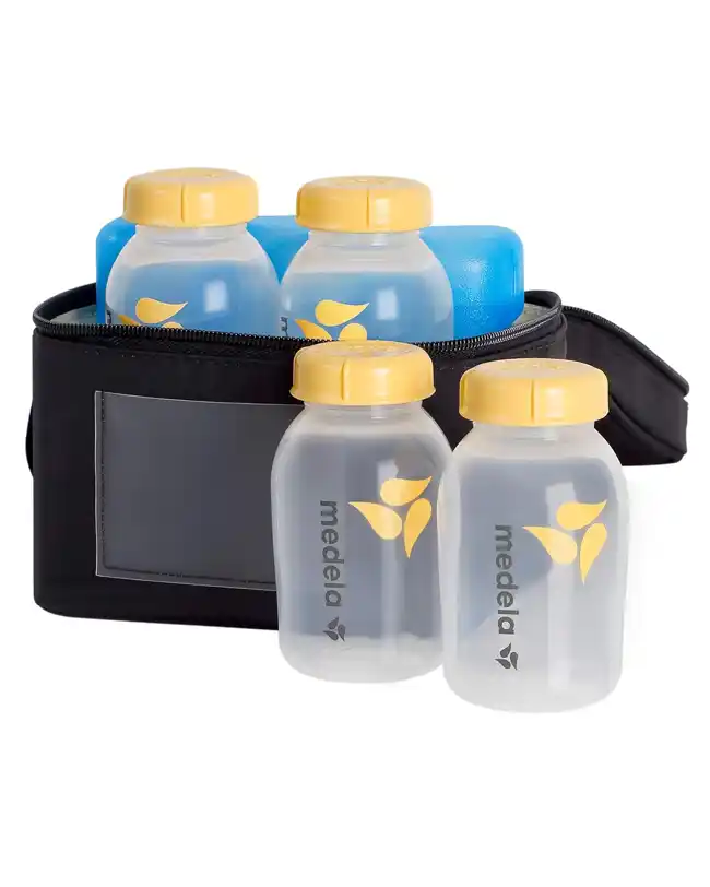 Medela Breast Milk Storage Cooler Bag, ideal for keeping breast milk cool and safe for transport, perfect for pumping on the go.