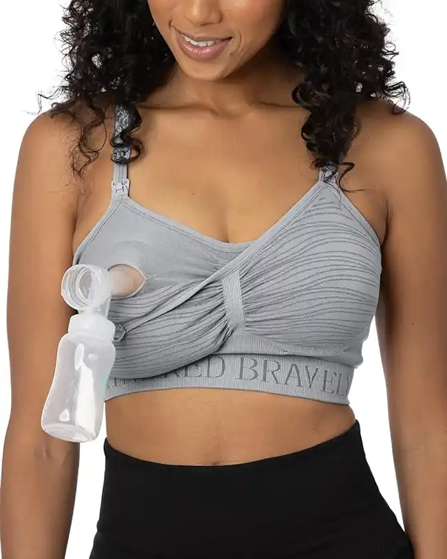 Kindred Bravely Sublime Hands-Free Pumping Bra, a must-have for multitasking while breast pumping.