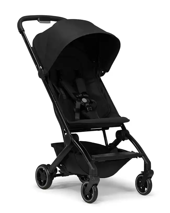 The Joolz Aer+ Stroller, a compact and lightweight infant travel essential designed for easy maneuverability and storage.