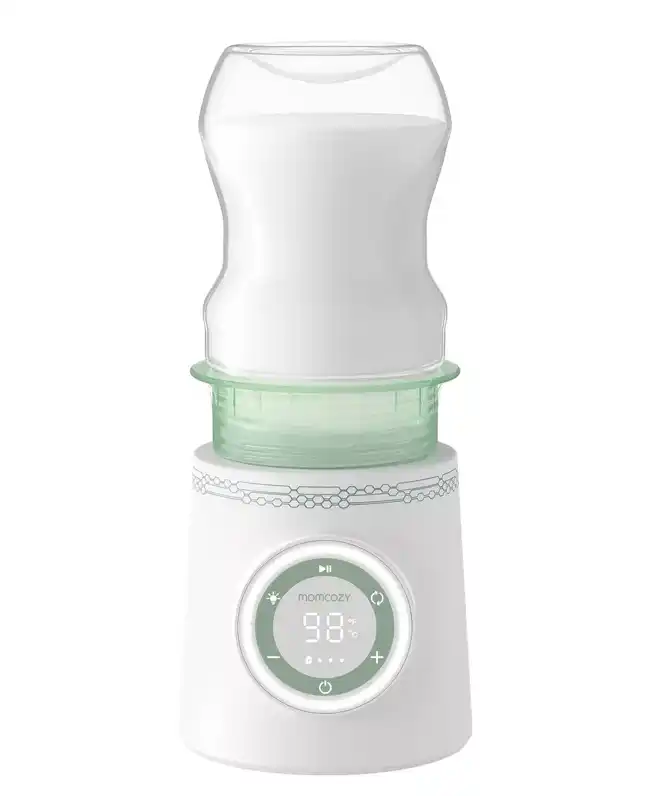 The Momcozy Travel Bottle Warmer, an essential infant travel accessory for keeping baby bottles at the perfect temperature.