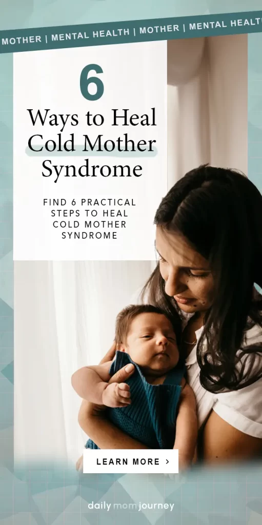 A mother holding her baby in a warm embrace, representing practical steps to heal from cold mother syndrome and rebuild connection.