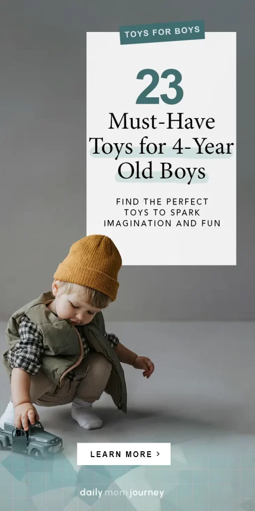 A young boy playing with a toy car, representing the 23 must-have best toys for 4-year-old boys, designed to spark imagination and fun.