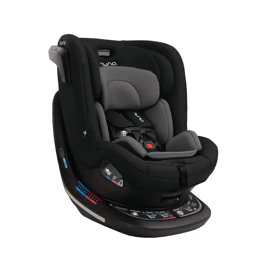 Revv Rotating Convertible Car Seat designed for safety and convenience, offering an easy transition from rear to forward-facing. A perfect baby shower gift idea to ensure comfort and security for your little one during car rides.