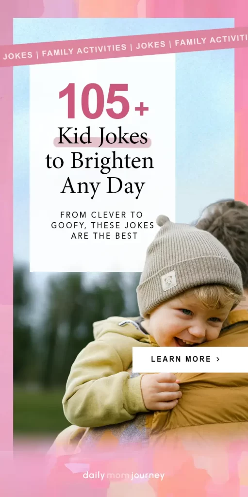 A playful toddler hugging a parent outdoors, highlighting the best kid jokes to bring joy to every moment.