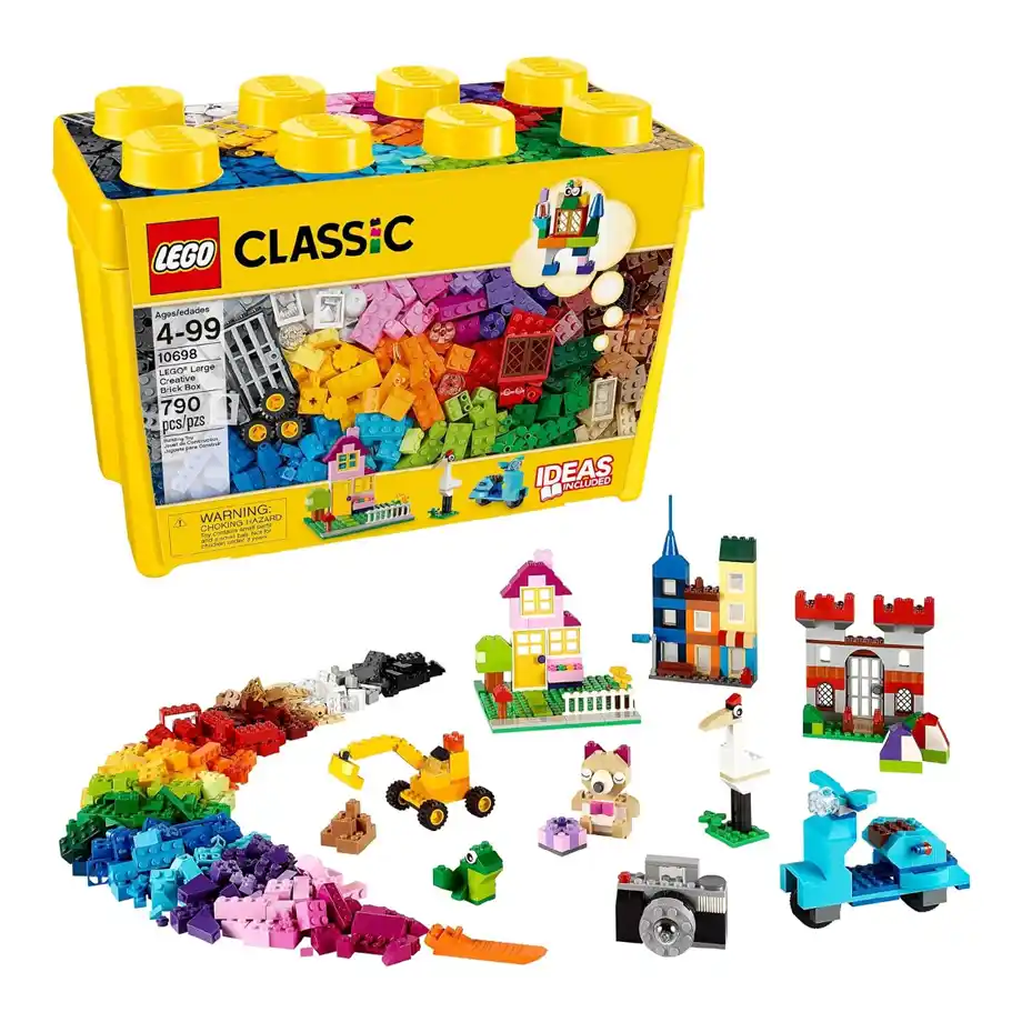 A colorful LEGO Classic set with a variety of bricks, perfect for encouraging creativity and imaginative play. Ideal for 4-year-old boys, this building set fosters fine motor skills, problem-solving, and construction skills, making it one of the best toys for 4-year-olds boys.