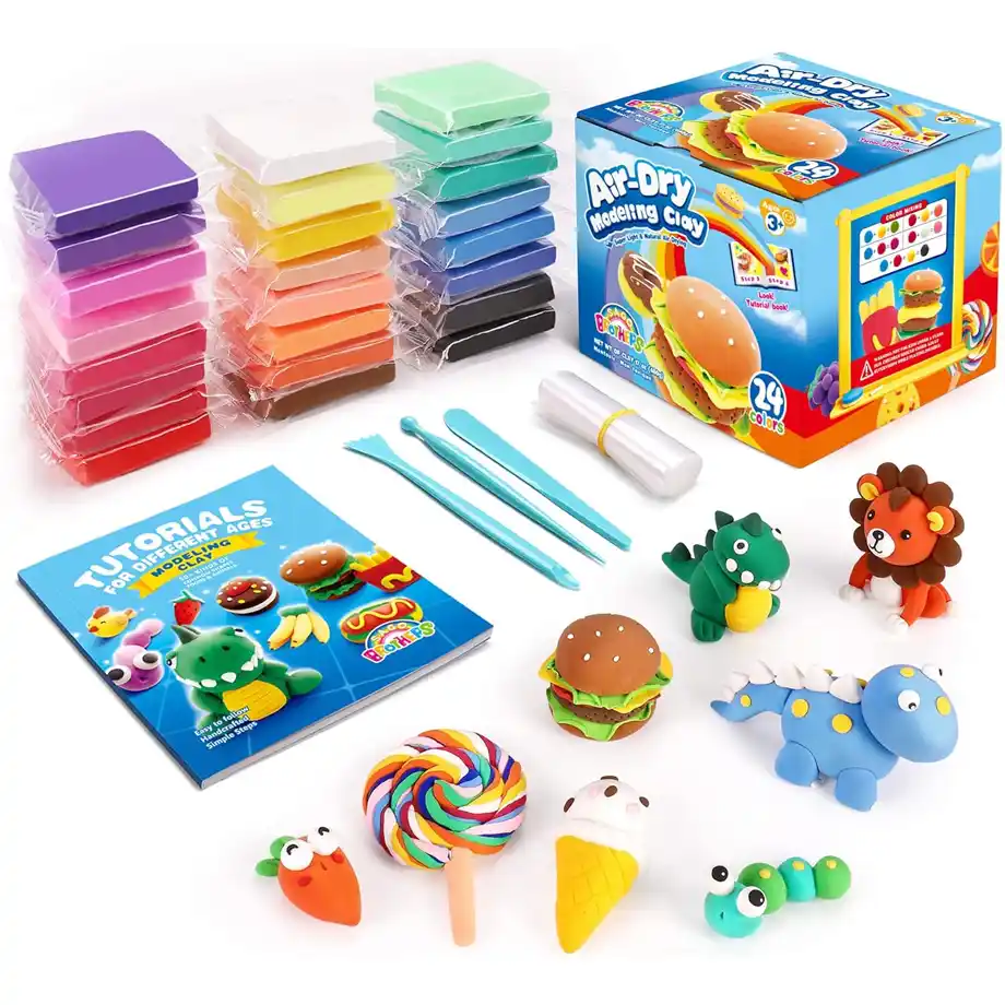 This vibrant modeling clay set from Sago Brothers is the perfect tool for fostering creativity in 4-year-old boys. With a variety of bright colors, it helps enhance fine motor skills, imaginative play, and hand-eye coordination. Ideal for young children, this playdough set provides endless hours of fun while supporting early development. One of the best toys for 4-year-old boys, it encourages artistic expression and learning through hands-on play.