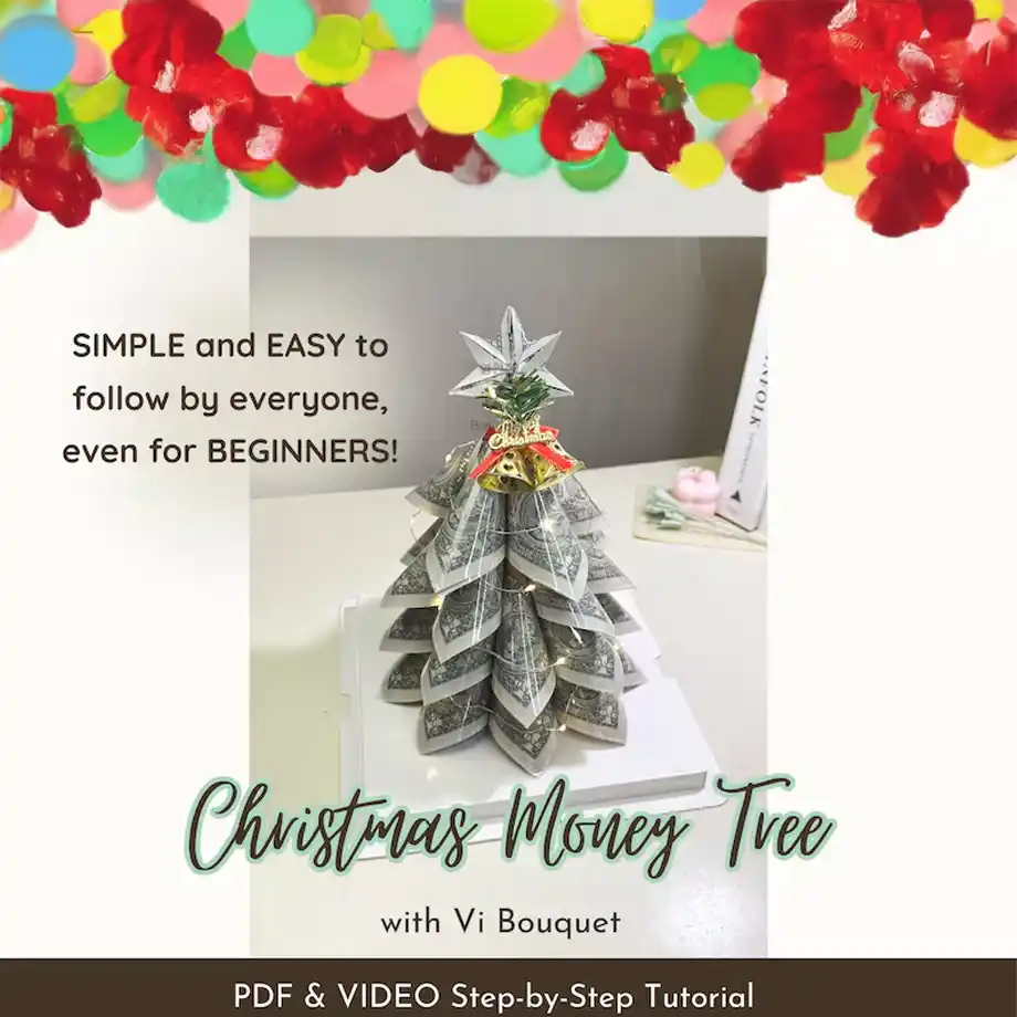 The Christmas Money Tree is a festive and creative way to gift money during the holidays. A perfect choice for those looking for fun ways to gift money, adding a unique touch to Christmas gift-giving.