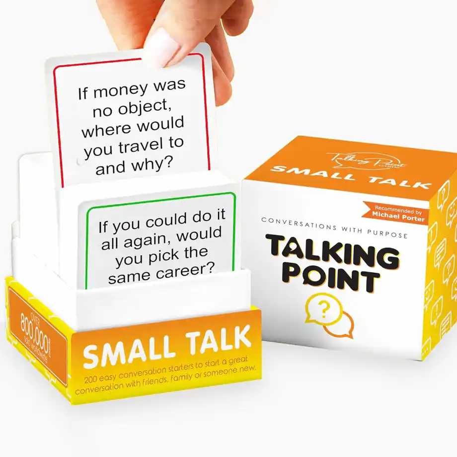 A fun and interactive card game featuring Ice Breaker Questions, designed to spark lively conversations and connections at parties, social gatherings, or team-building events.