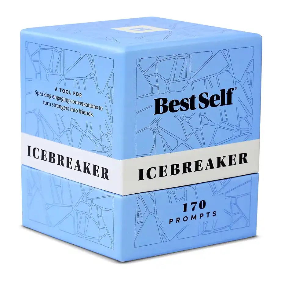 A dynamic card game filled with Ice Breaker Questions, ideal for sparking conversation and creating connections at parties, family events, or group activities.