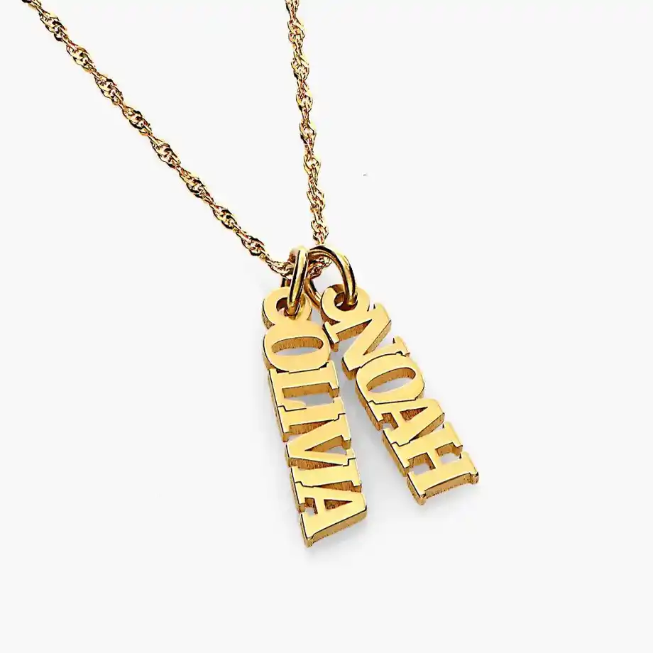 Elegant 14K gold birthstone necklace, customizable with your child’s birthstone, making it the perfect push present to celebrate the arrival of your little one.