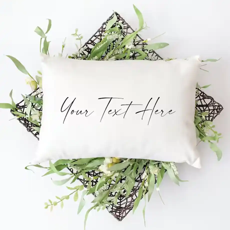 A personalized custom text pillow, perfect for adding a fun and unique touch to any sleepover. Ideal for pillow fights or as a cozy decor piece, this pillow makes for an exciting activity and a great keepsake, offering one of the most memorable things to do at sleepovers with friends.