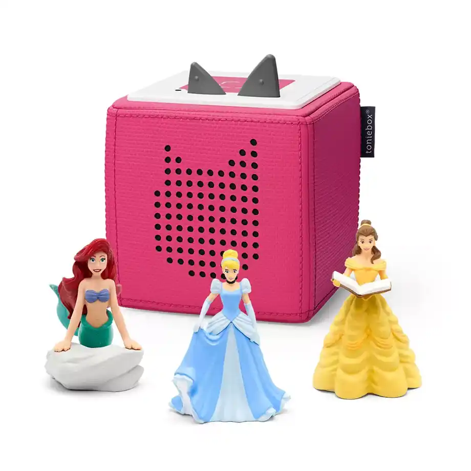 This Tonies Disney bundle with Belle, Cinderella, and Ariel is a great way to entertain kids at sleepovers. The Toniebox audio player and character figures offer an interactive, fun experience for storytelling and music, making it an exciting addition to your sleepover activities.