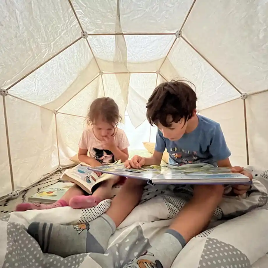 This wooden fort building set is a fun and creative activity for kids, making it ideal for things to do at sleepovers. Children can build their own forts and enjoy hours of imaginative play, creating lasting memories with friends.