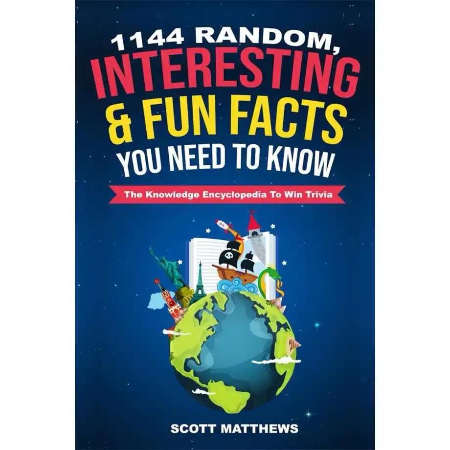 A captivating book featuring 1144 random and interesting facts, perfect for trivia lovers. Packed with trivia questions for kids and adults, this book is ideal for sparking curiosity and making learning fun for the whole family.