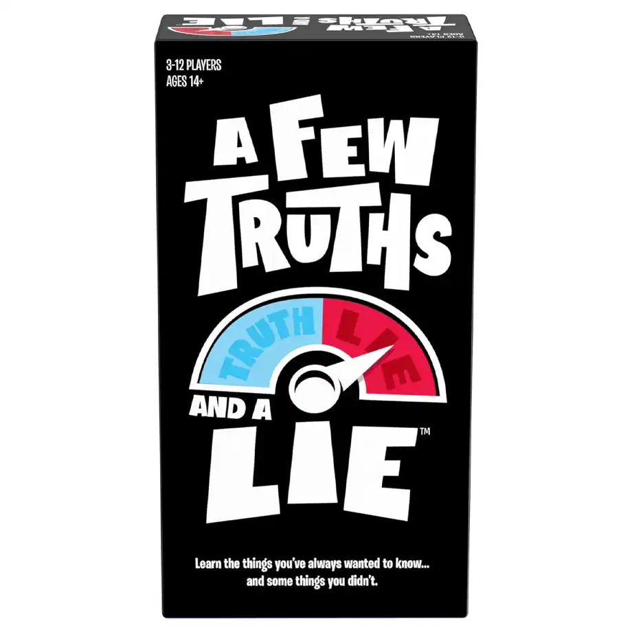 Enjoy a fun and interactive party with the Goliath "Two Truths and a Lie" game. Perfect for breaking the ice, this game offers exciting Two Truths and a Lie ideas that will have everyone laughing and engaged during your next gathering.






