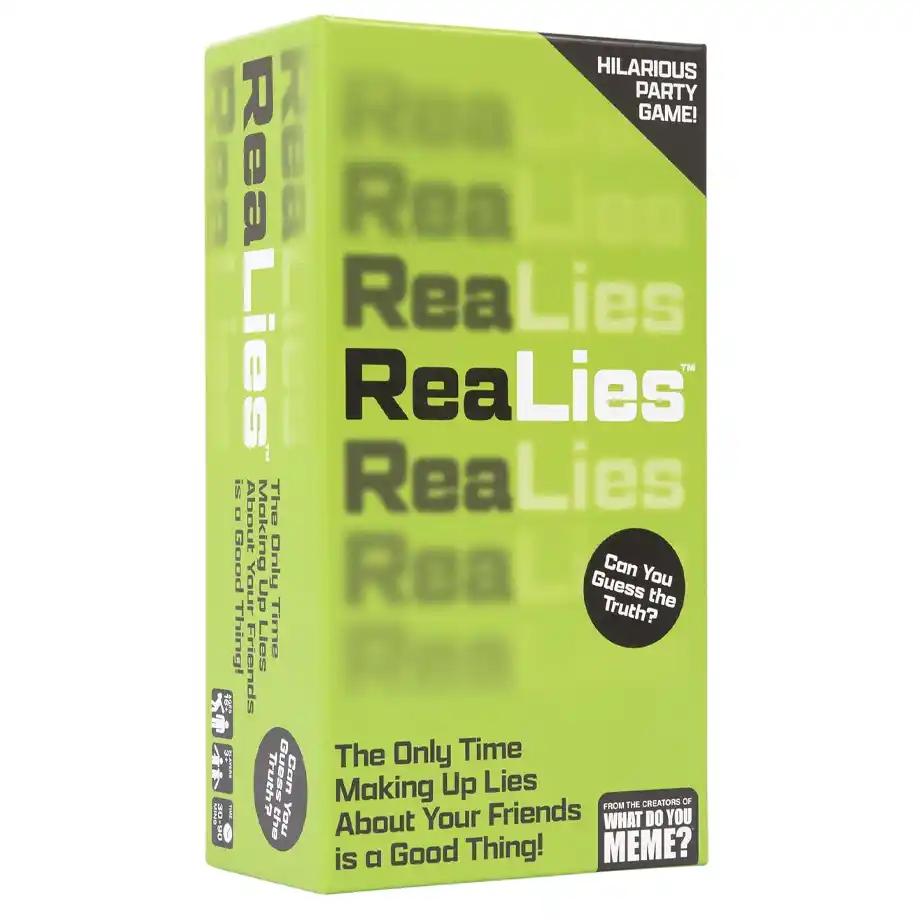 Add excitement to your next party with the ReaLies "Two Truths and a Lie" game. This hilarious game is packed with creative Two Truths and a Lie ideas that will have your friends laughing and bonding in no time. Perfect for ice breakers and parties!