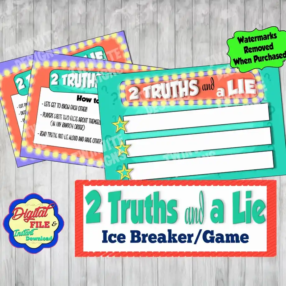 Engage your guests with this fun "Two Truths and a Lie" game, perfect for ice breaker moments at parties. Discover creative Two Truths and a Lie ideas to bring laughter and bonding to your next gathering.