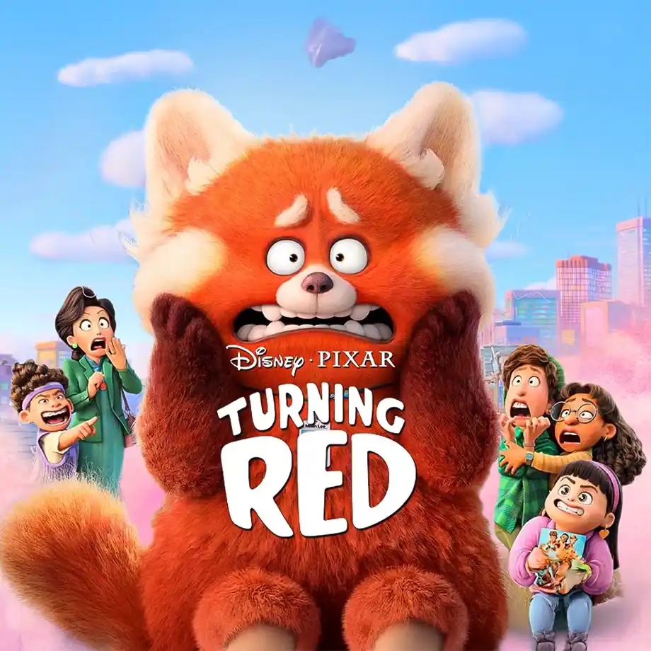 The movie cover for Turning Red, a vibrant and heartfelt Pixar film that explores the emotional journey of a young girl navigating adolescence. A standout among the best animated movies, it offers humor, heart, and a fresh perspective on growing up.