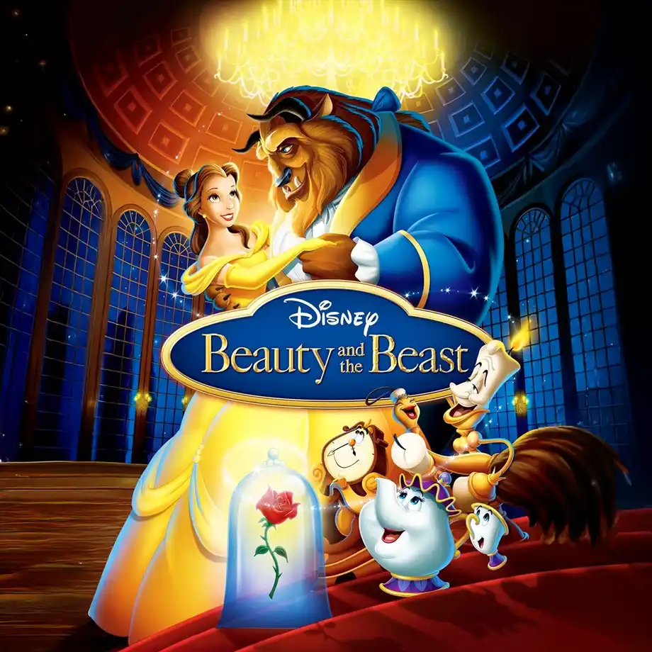 The cover image of Beauty and the Beast, a stunning Disney animated film that continues to captivate audiences with its enchanting story, unforgettable characters, and memorable music. A true gem in the collection of best animated movies.