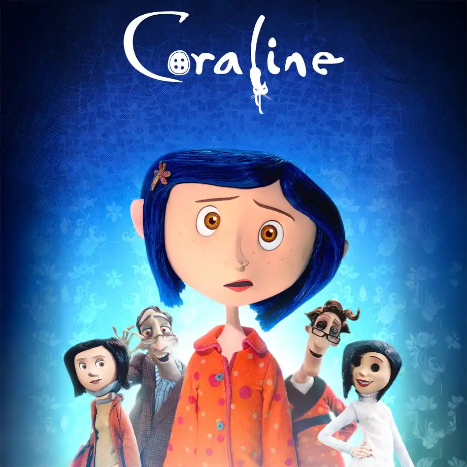 Coraline with bonus features, a captivating stop-motion animated film starring Dakota Fanning, perfect for fans of the best animated movies with a touch of mystery and adventure.