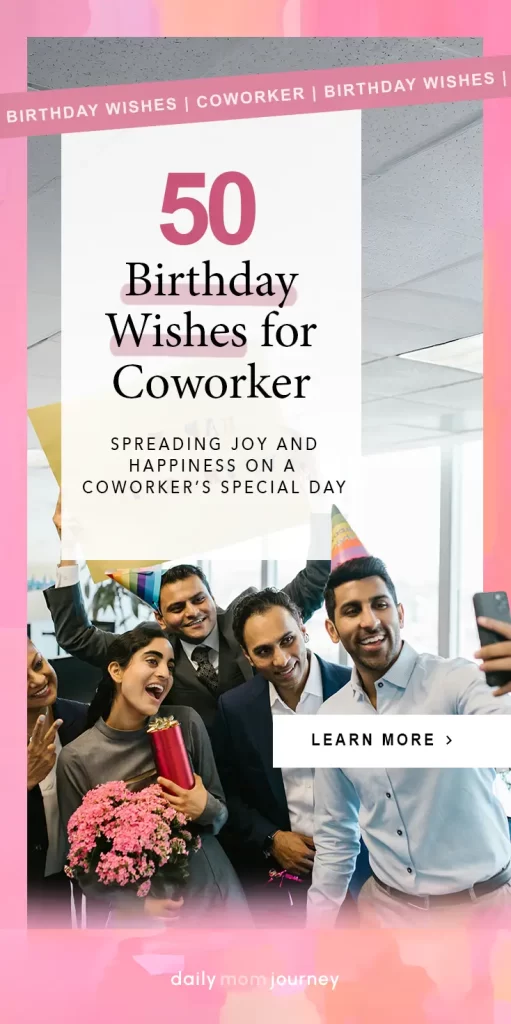  A group of coworkers joyfully celebrating a colleague's birthday at the office with party hats, balloons, and gifts, making their special day memorable.