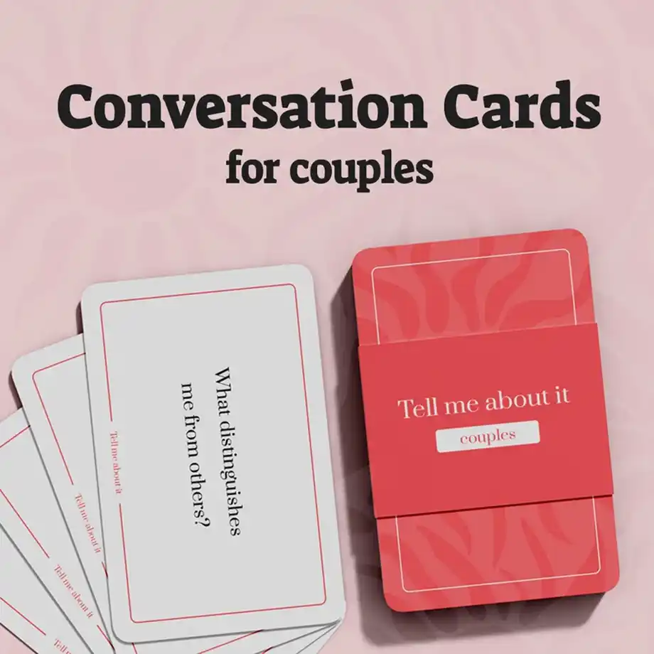 A printable set of 50 conversation starter cards for couples, designed to spark fun and thoughtful discussions. Perfect for date nights or meaningful bonding, these cards feature engaging prompts to deepen your relationship and connection.