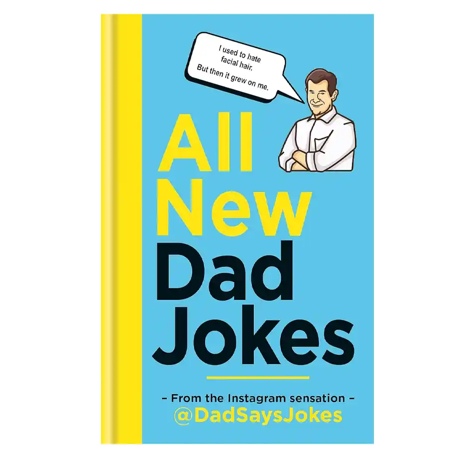 The All-New Dad Jokes book filled with hilarious and witty funny jokes for dads. Perfect for anyone who loves a good laugh, this collection brings joy and humor to any occasion.