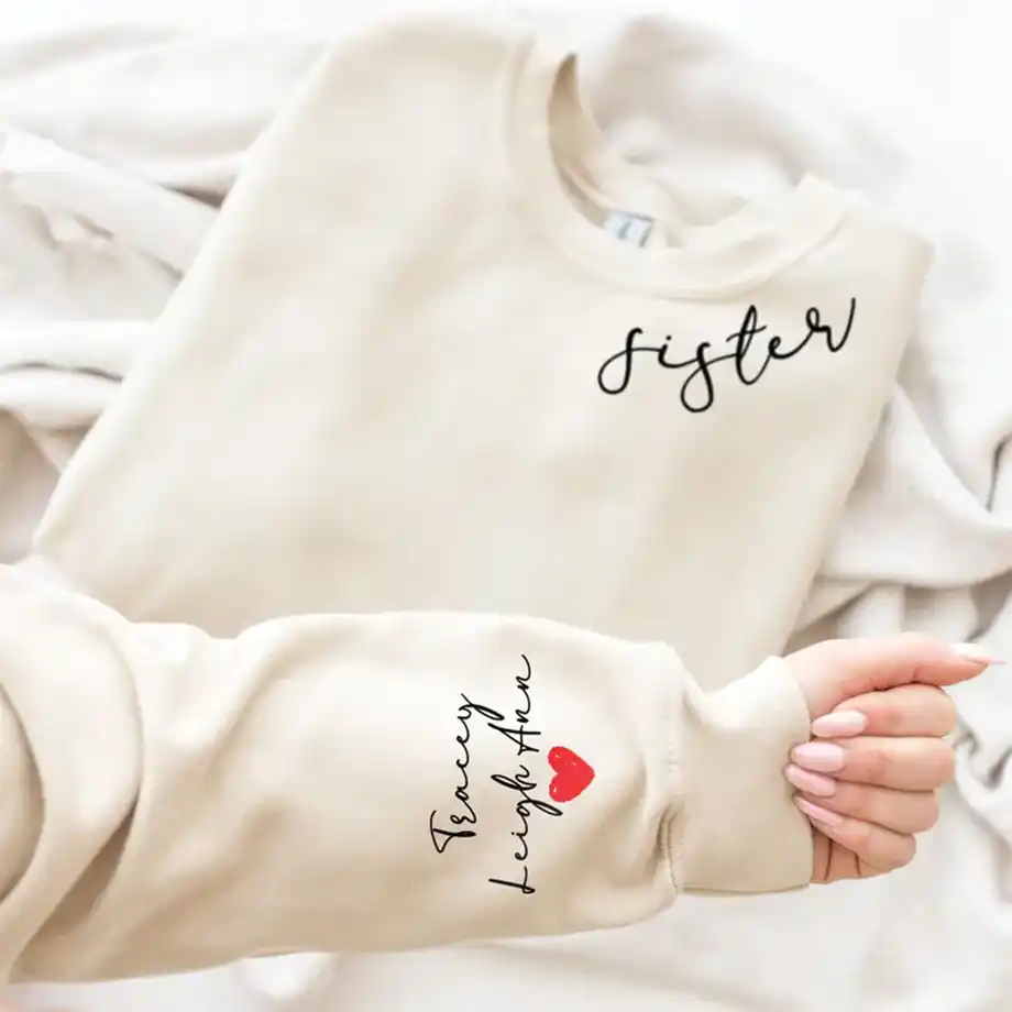 A cozy sweatshirt from 'Sweatshirt Sister Gifts,' perfect for a warm and thoughtful birthday surprise. A stylish way to send Happy Birthday Wishes for Sister with love.